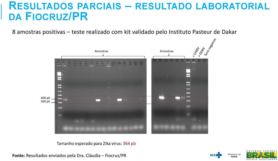 com kit validado pelo Instituto Pasteur de Dakar