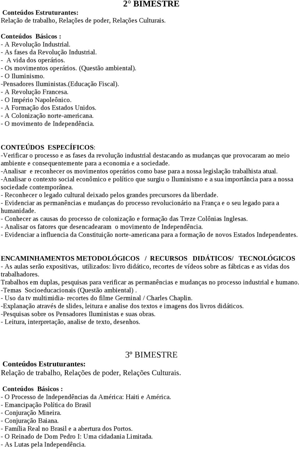 -Verificar o processo e as fases da revolução industrial destacando as mudanças que provocaram ao meio ambiente e consequentemente para a economia e a sociedade.