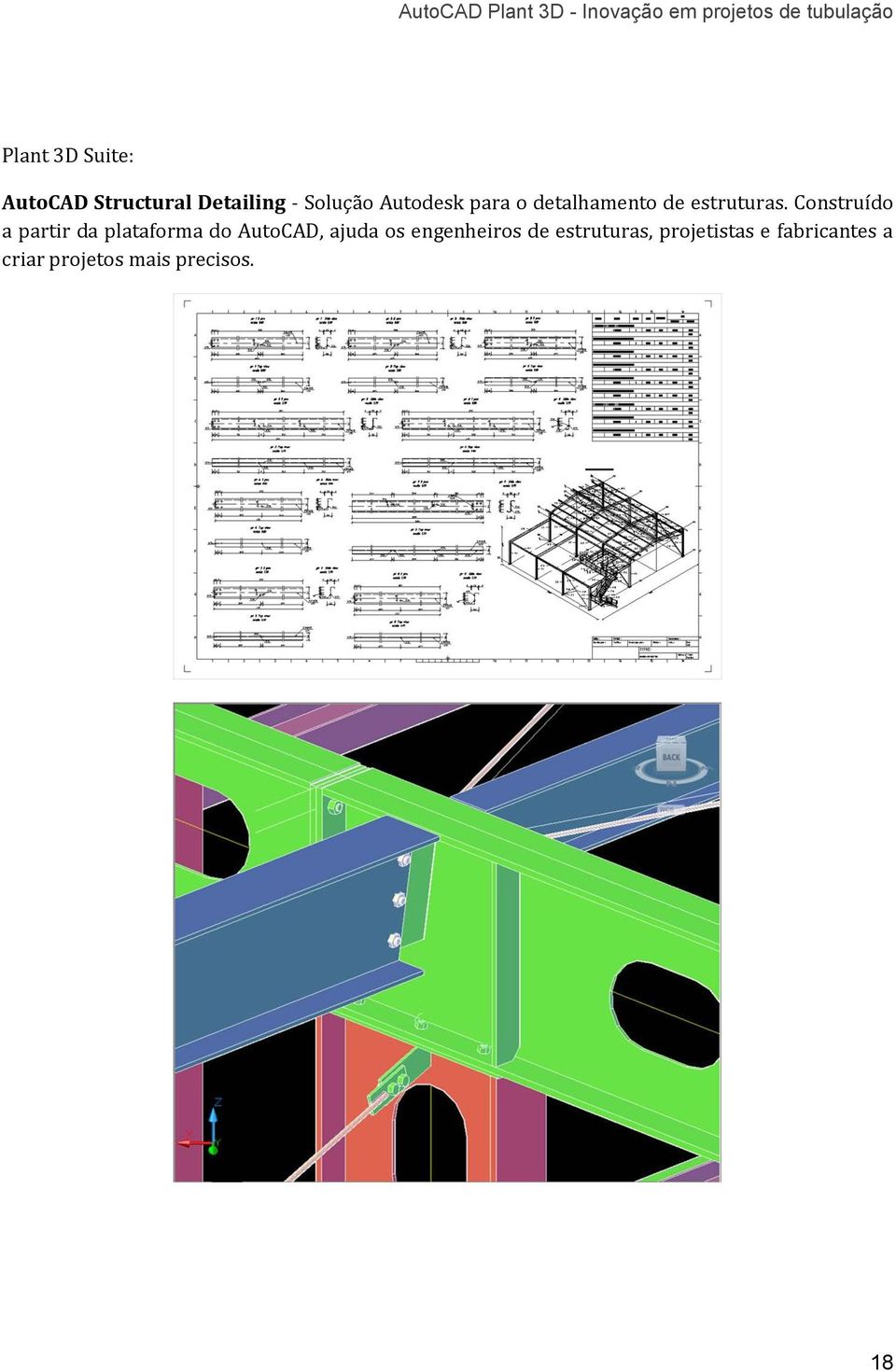 Construído a partir da plataforma do AutoCAD, ajuda os