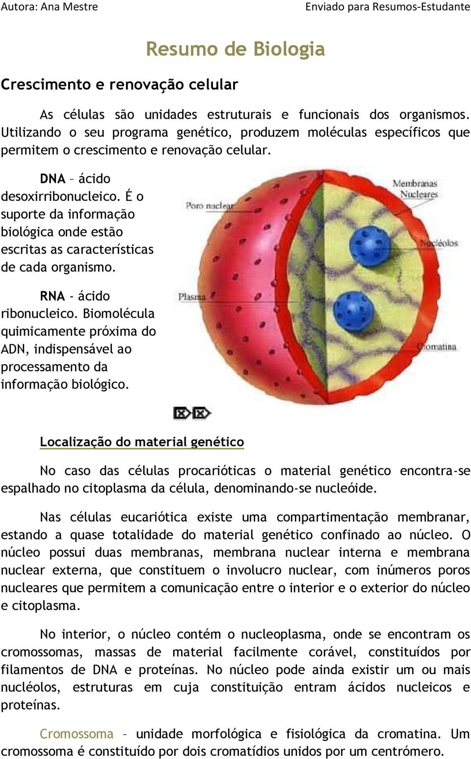 É o suporte da informação biológica onde estão escritas as características de cada organismo. RNA - ácido ribonucleico.