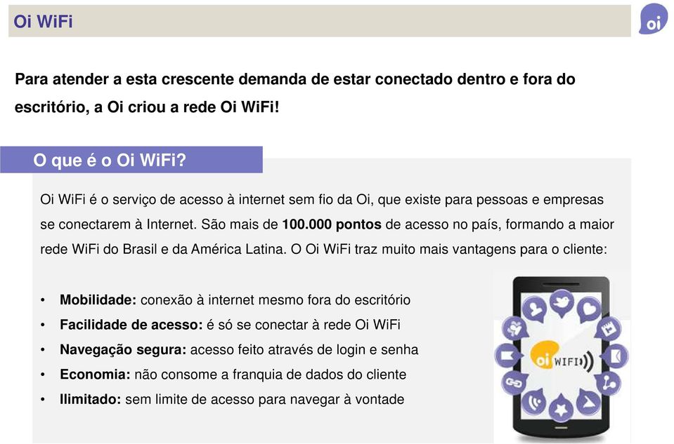 000 pontos de acesso no país, formando a maior rede WiFi do Brasil e da América Latina.