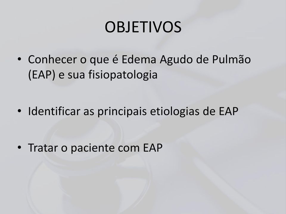 fisiopatologia Identificar as