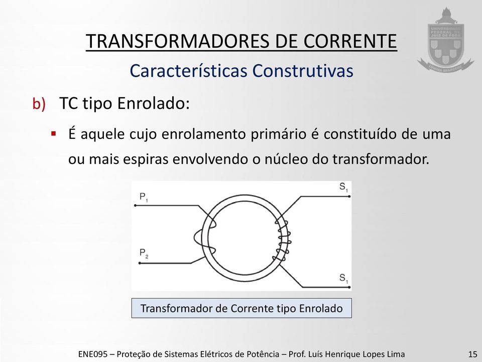 núcleo do transformador.