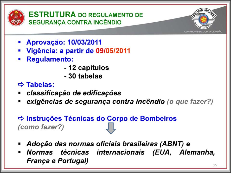 segurança contra incêndio (o que fazer?) Instruções Técnicas do Corpo de Bombeiros (como fazer?