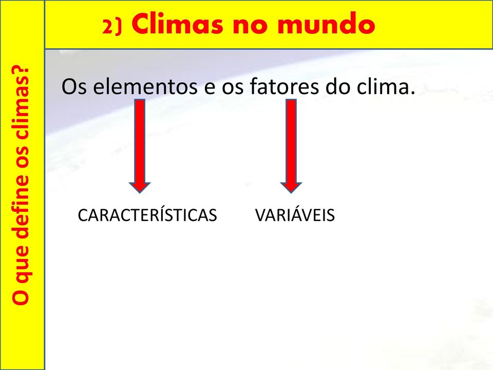 elementos e os fatores do