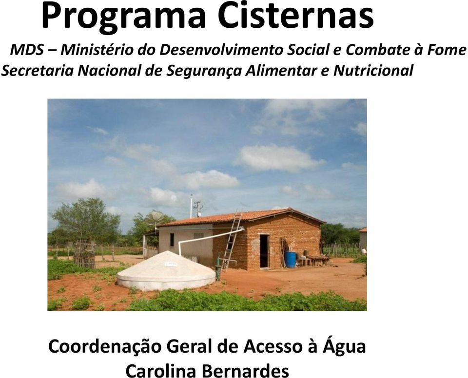 Secretaria Nacional de Segurança Alimentar e