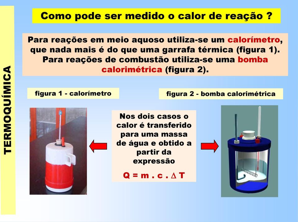 térmica (figura 1). Para reações de combustão utiliza-se uma bomba calorimétrica (figura 2).