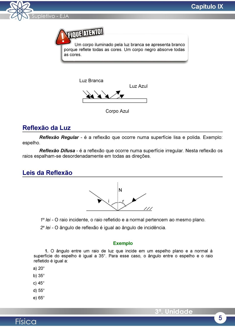 Reflexão Difusa - é a reflexão que ocorre numa superfície irregular. Nesta reflexão os raios espalham-se desordenadamente em todas as direções.