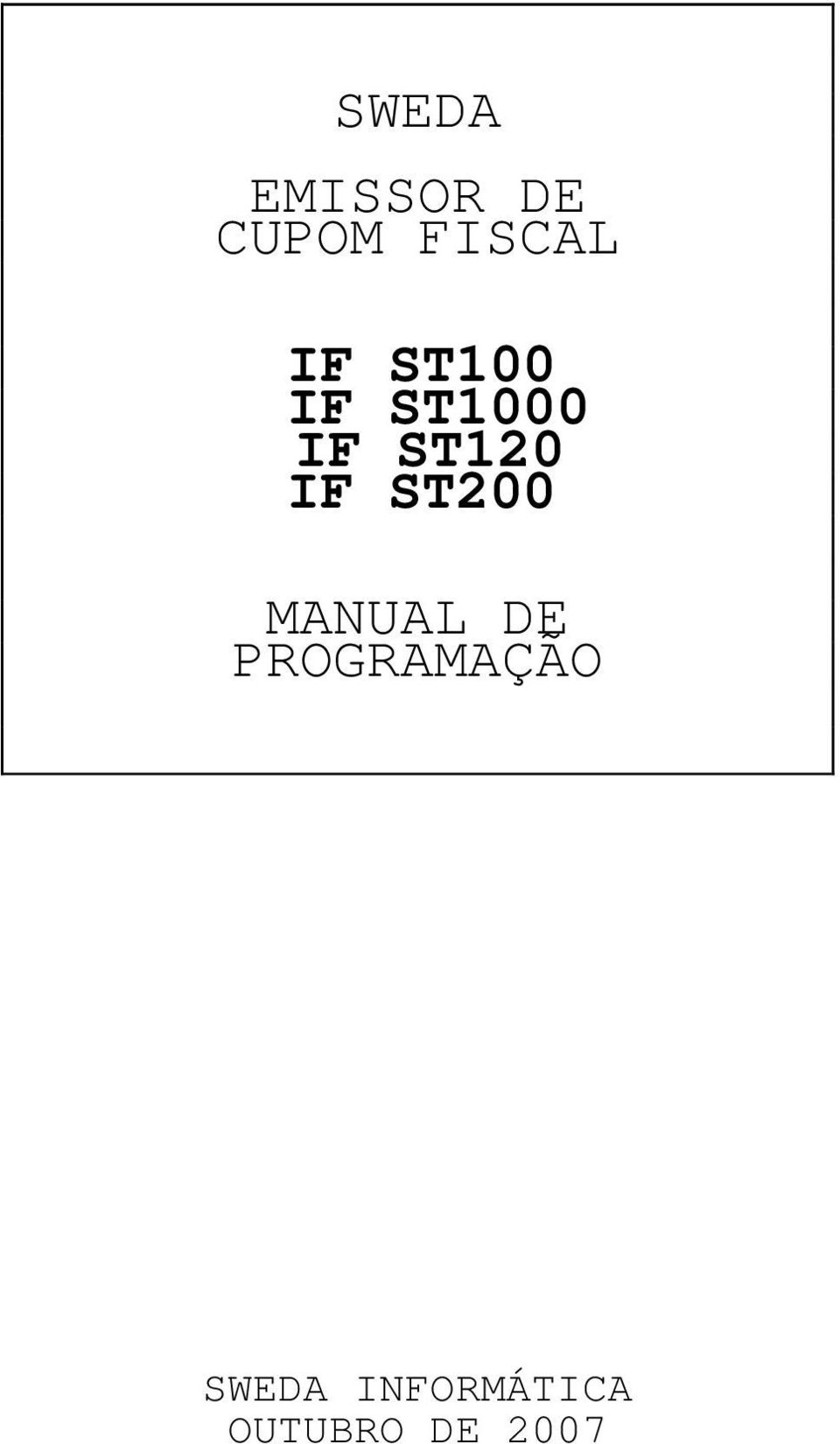 ST200 MANUAL DE PROGRAMAÇÃO