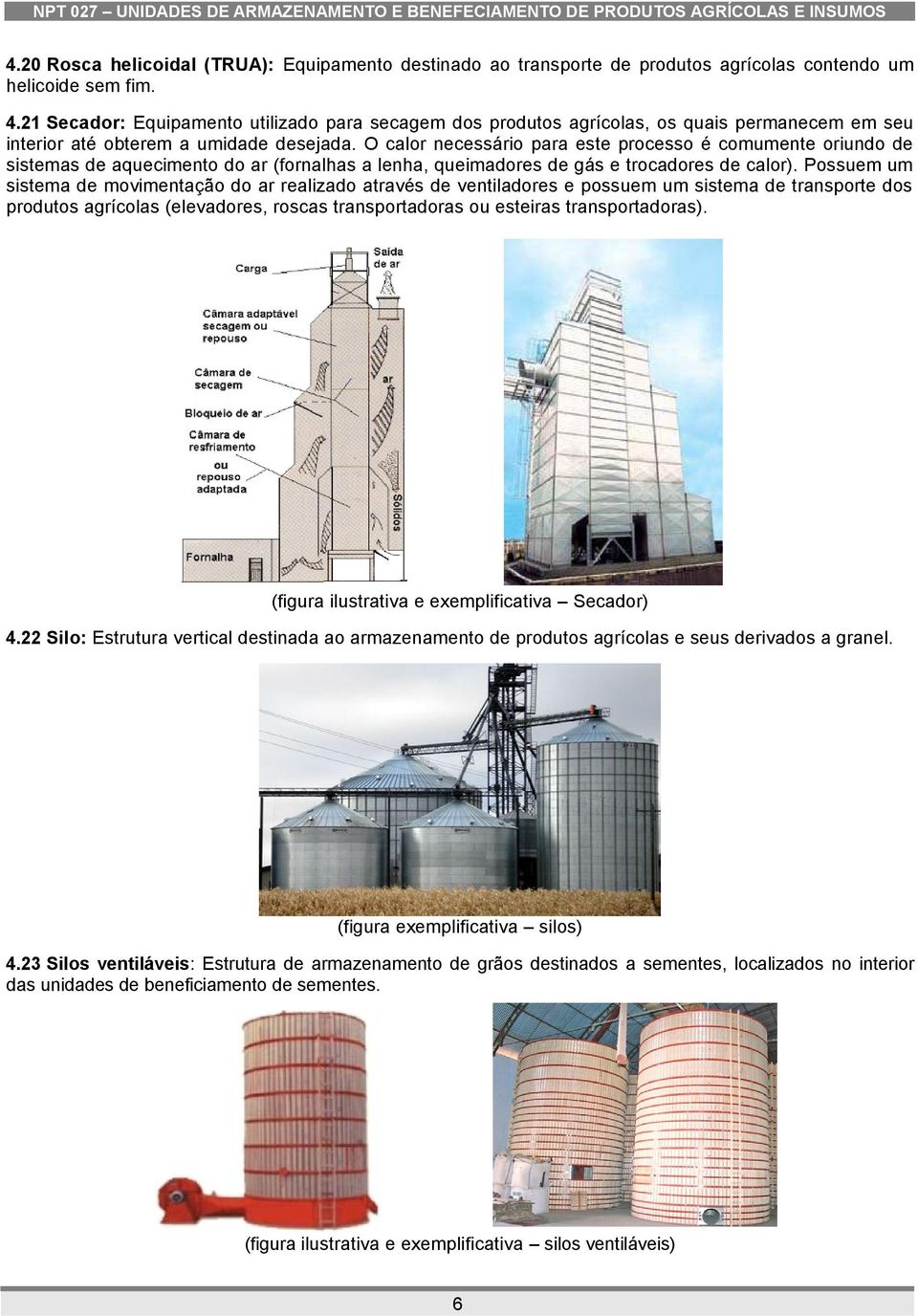 O calor necessário para este processo é comumente oriundo de sistemas de aquecimento do ar (fornalhas a lenha, queimadores de gás e trocadores de calor).