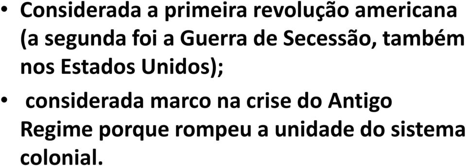 Estados Unidos); considerada marco na crise do