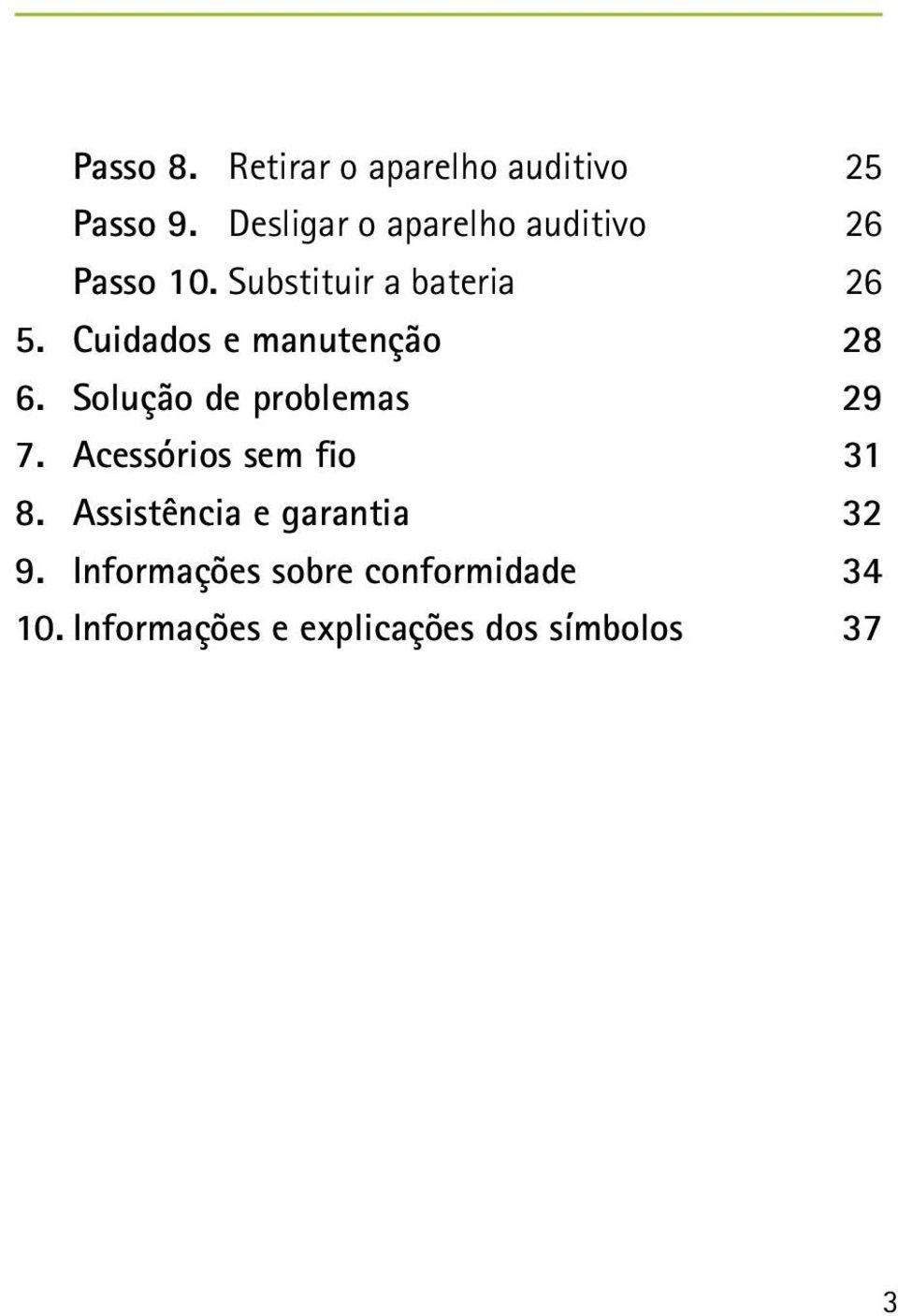 Cuidados e manutenção 28 6. Solução de problemas 29 7.