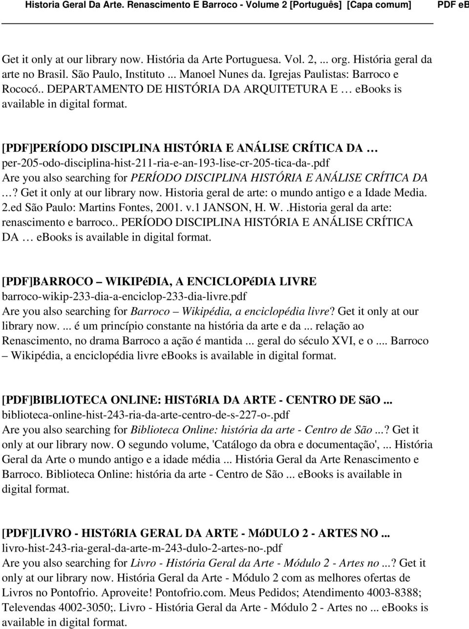 [PDF]PERÍODO DISCIPLINA HISTÓRIA E ANÁLISE CRÍTICA DA per-205-odo-disciplina-hist-211-ria-e-an-193-lise-cr-205-tica-da-.pdf Are you also searching for PERÍODO DISCIPLINA HISTÓRIA E ANÁLISE CRÍTICA DA?