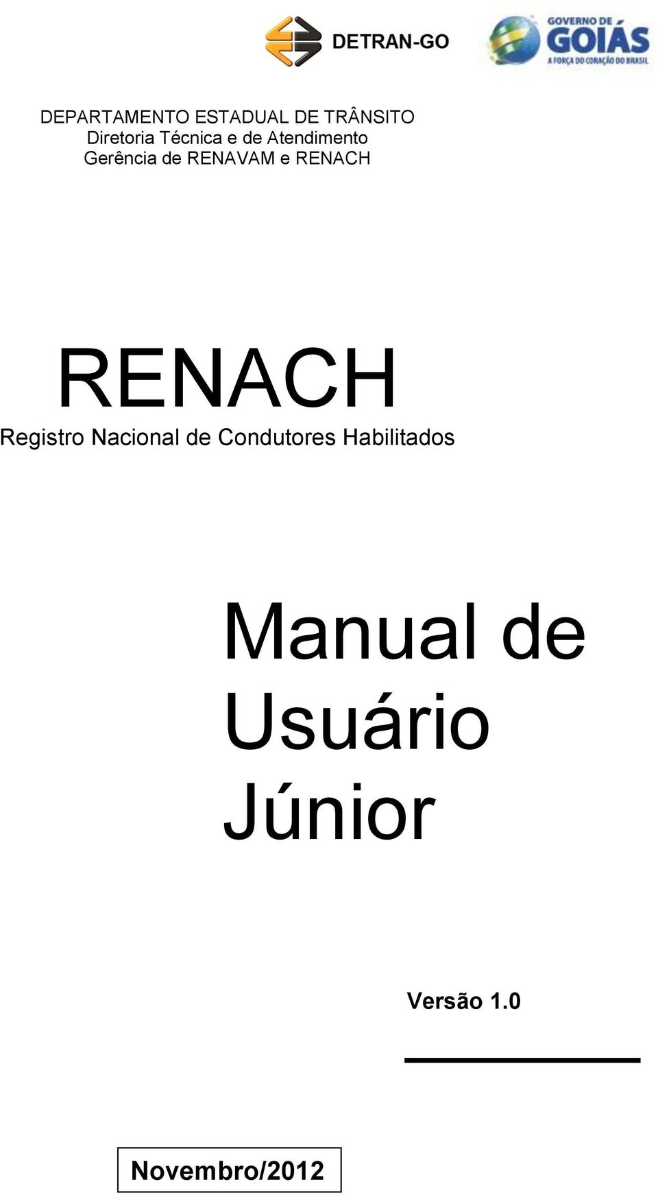 RENACH RENACH Registro Nacional de Condutores