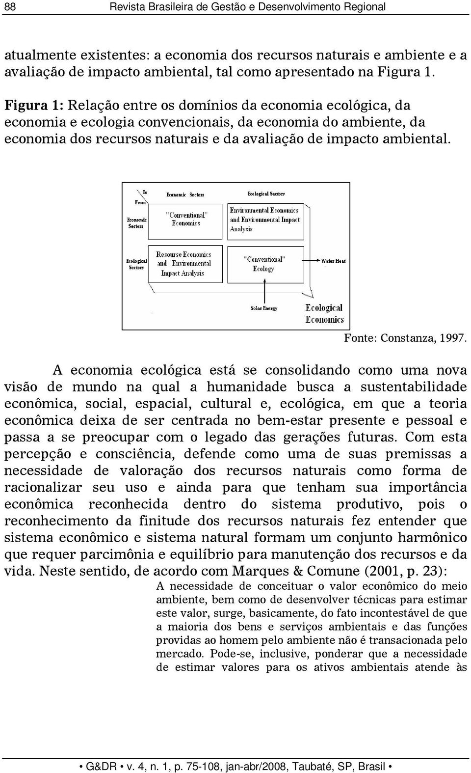 Fonte: Constanza, 1997.