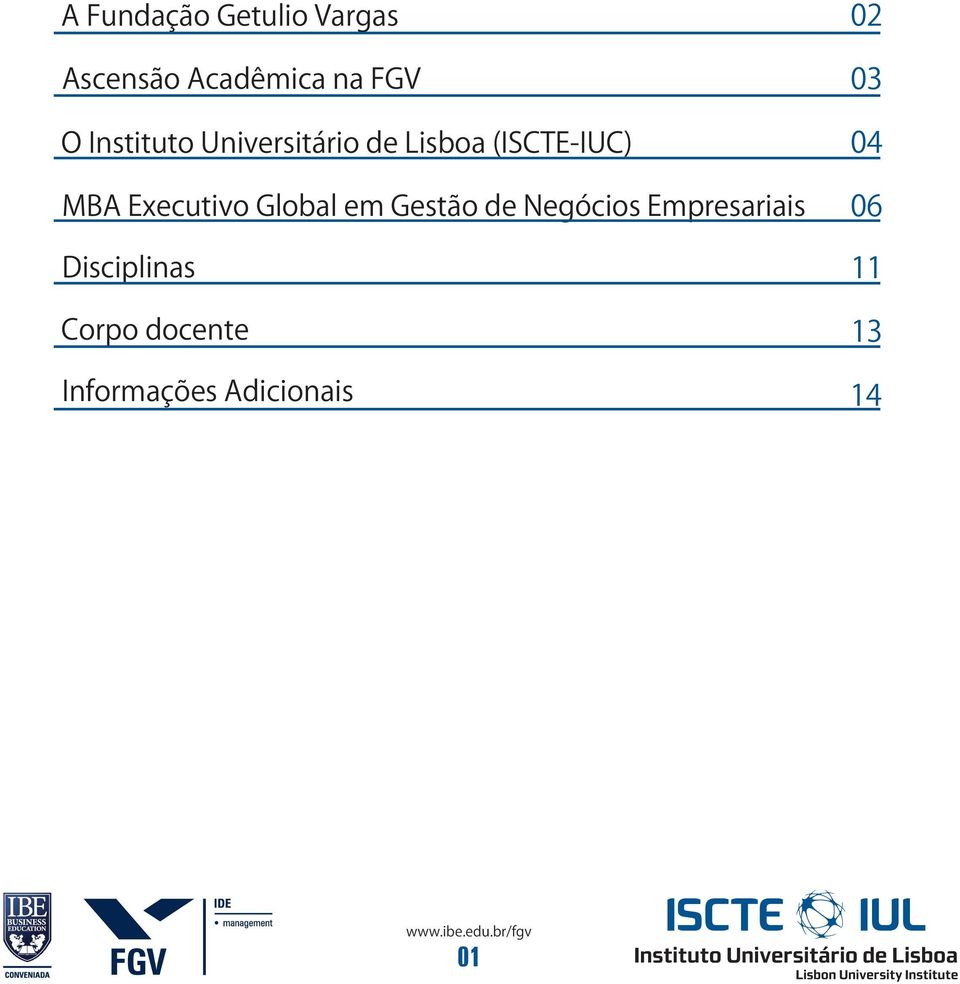 Executivo Global em Gestão de Negócios Empresariais