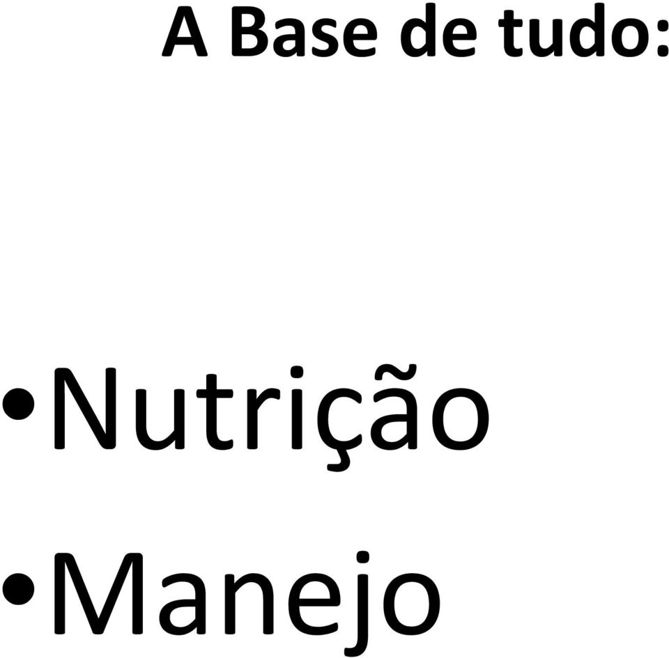 Nutrição