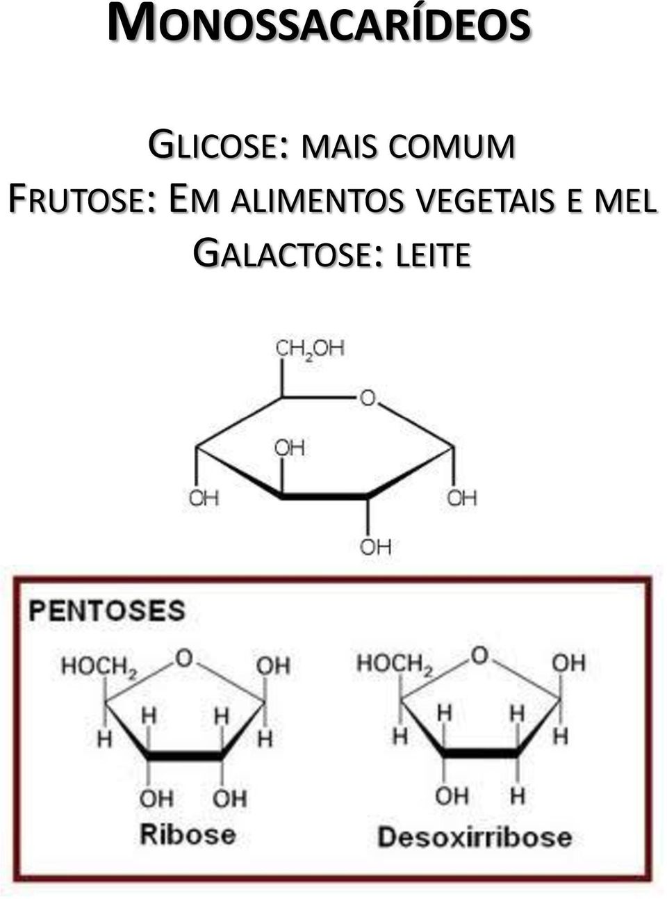 FRUTOSE: EM ALIMENTOS