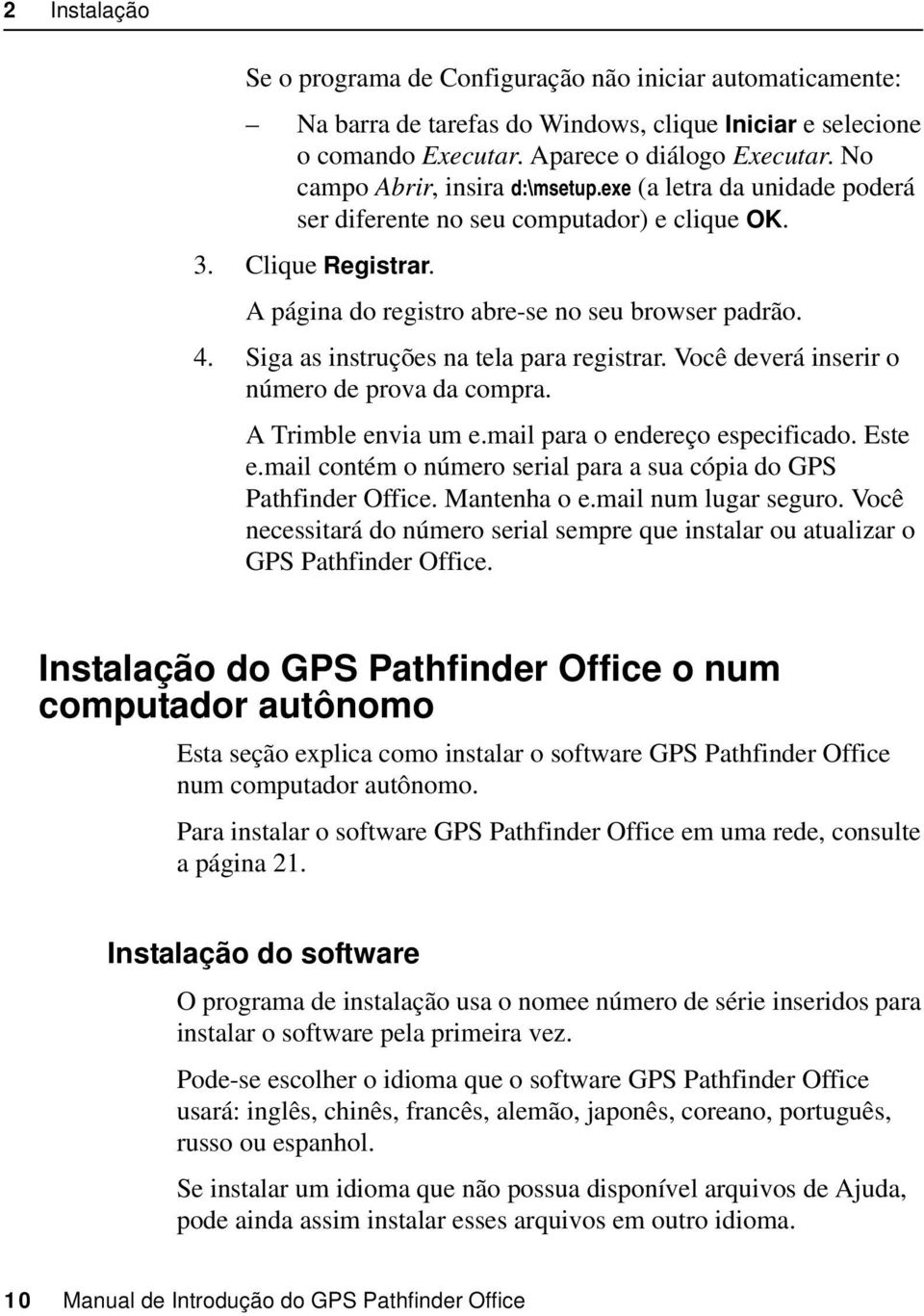 GPS Pathfinder Office Manual de Introdução - PDF Download grátis