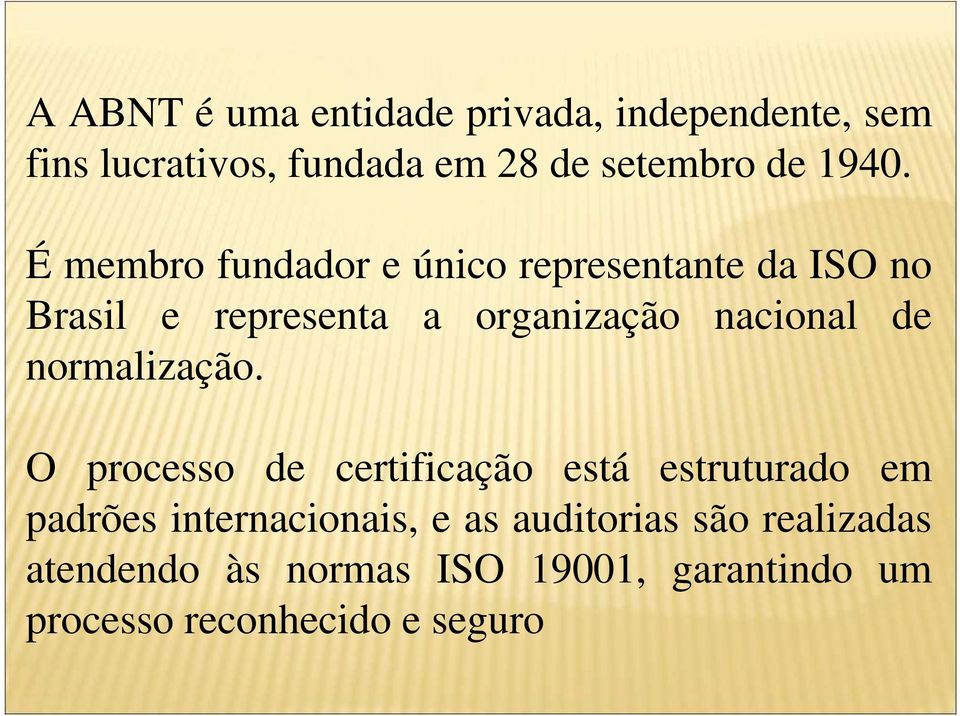 nacional de normalização.