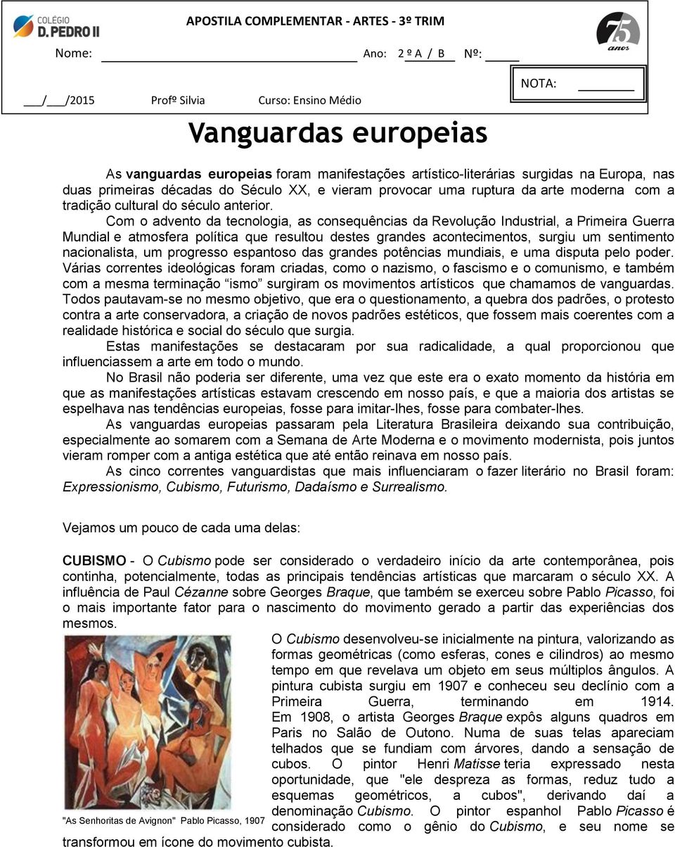 Com o advento da tecnologia, as consequências da Revolução Industrial, a Primeira Guerra Mundial e atmosfera política que resultou destes grandes acontecimentos, surgiu um sentimento nacionalista, um