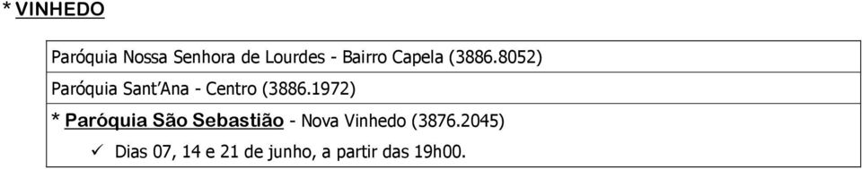 1972) * Paróquia São Sebastião - Nova Vinhedo (3876.
