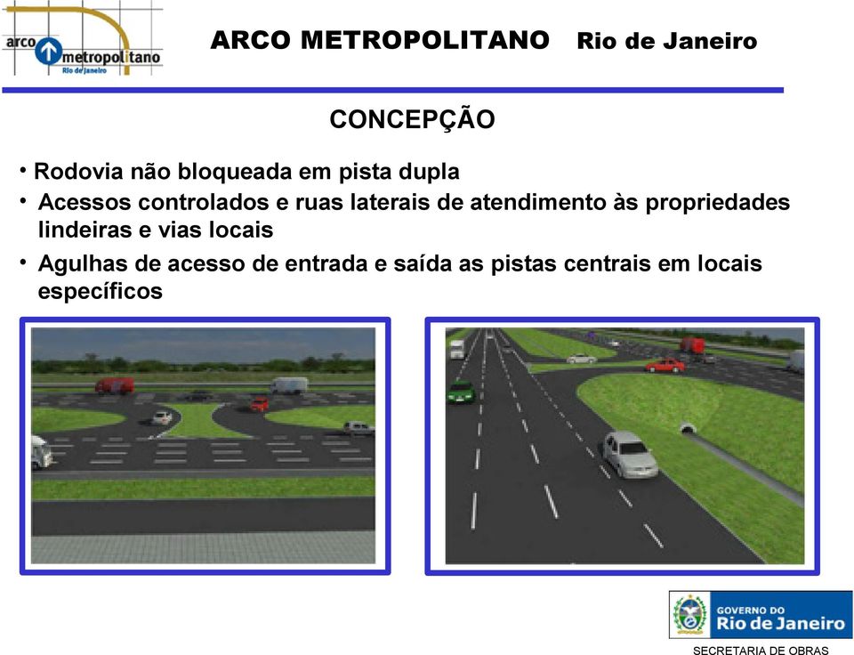 propriedades lindeiras e vias locais Agulhas de