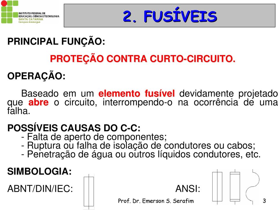 uma falha.