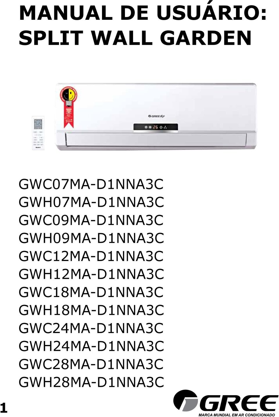 GWC12MA-D1NNA3C GWH12MA-D1NNA3C GWC18MA-D1NNA3C