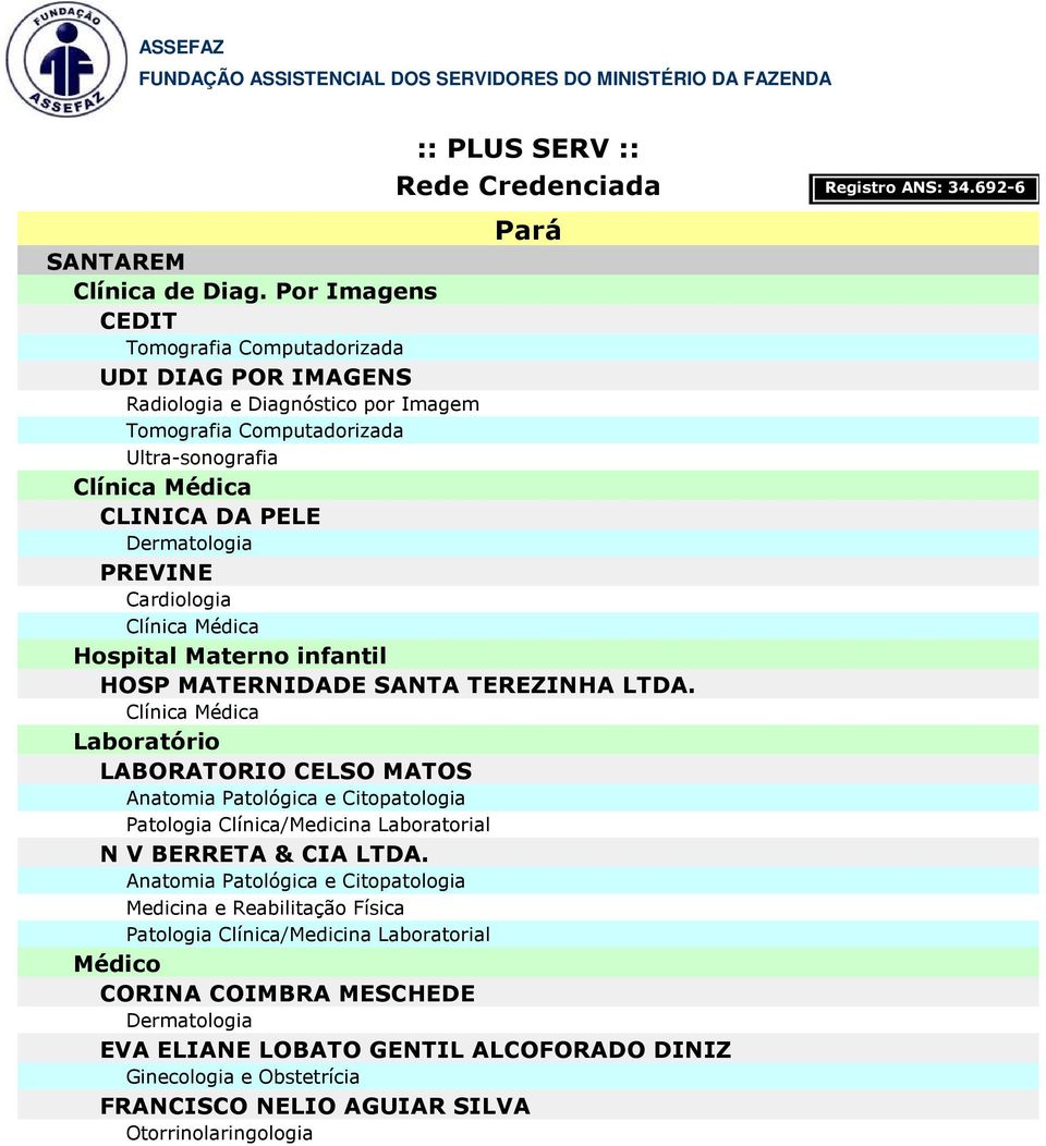 Materno infantil HOSP MATERNIDADE SANTA TEREZINHA LTDA.