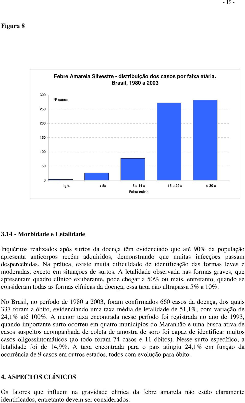 despercebidas. Na prática, existe muita dificuldade de identificação das formas leves e moderadas, exceto em situações de surtos.