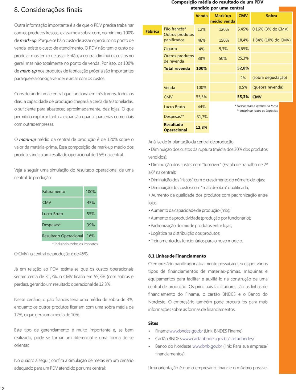 Então, a central diminui os custos no geral, mas não totalmente no ponto de venda.