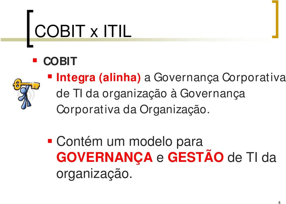 Governança Corporativa da Organização.