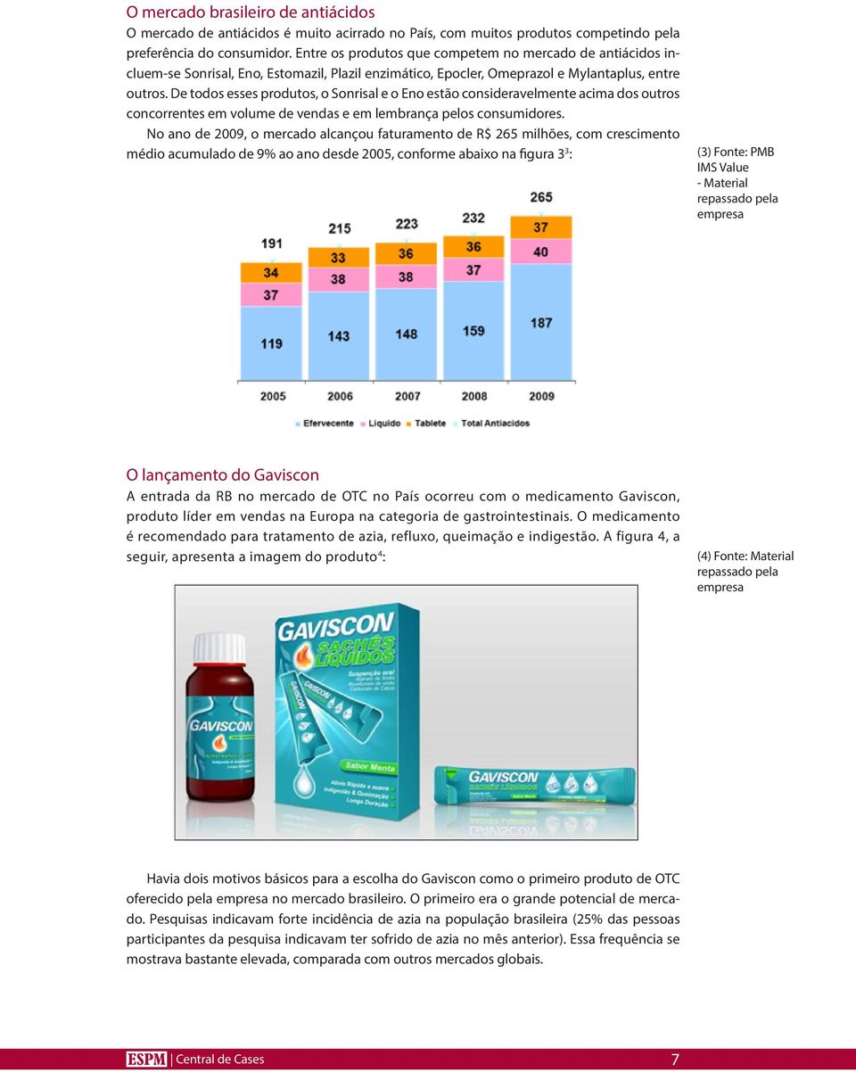 De todos esses produtos, o Sonrisal e o Eno estão consideravelmente acima dos outros concorrentes em volume de vendas e em lembrança pelos consumidores.