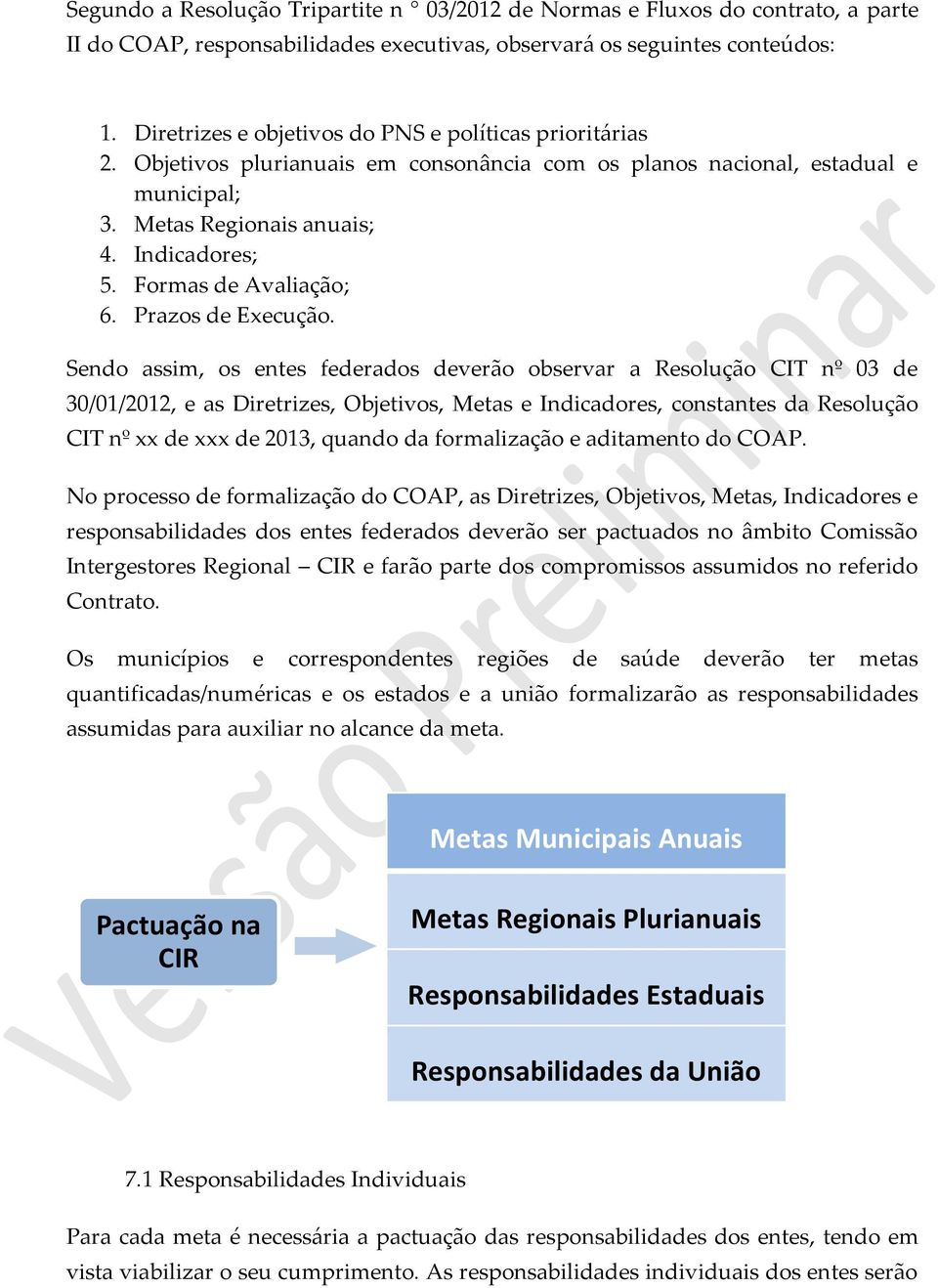 Formas de Avaliação; 6. Prazos de Execução.