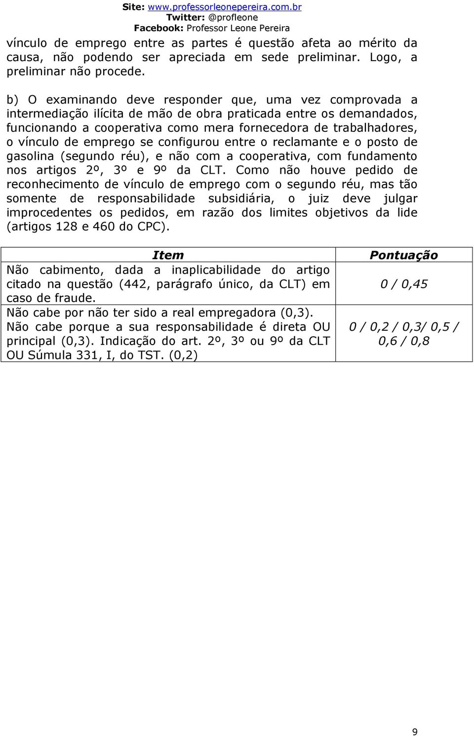 vínculo de emprego se configurou entre o reclamante e o posto de gasolina (segundo réu), e não com a cooperativa, com fundamento nos artigos 2º, 3º e 9º da CLT.