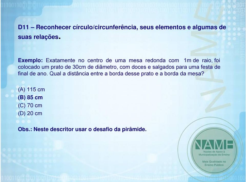 diâmetro, com doces e salgados para uma festa de final de ano.