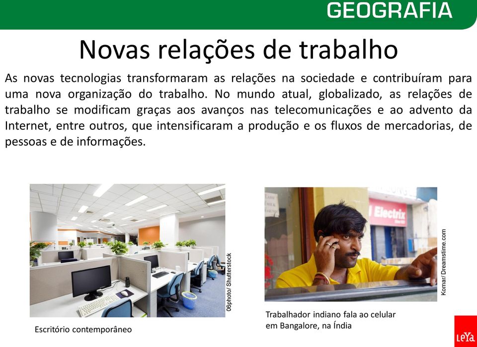 organização do trabalho.