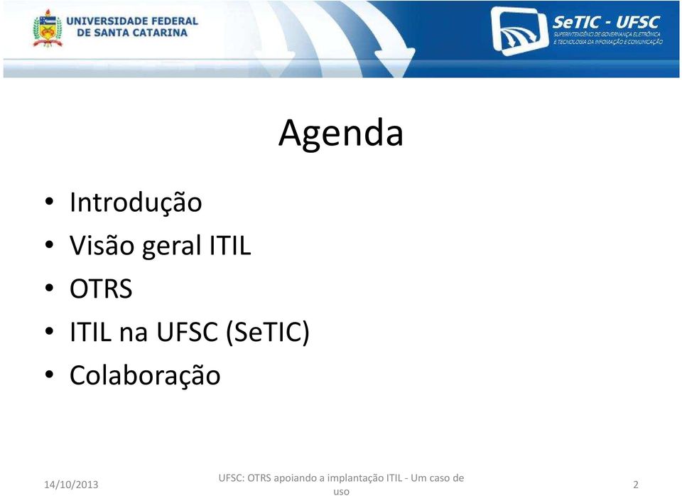 ITIL na UFSC