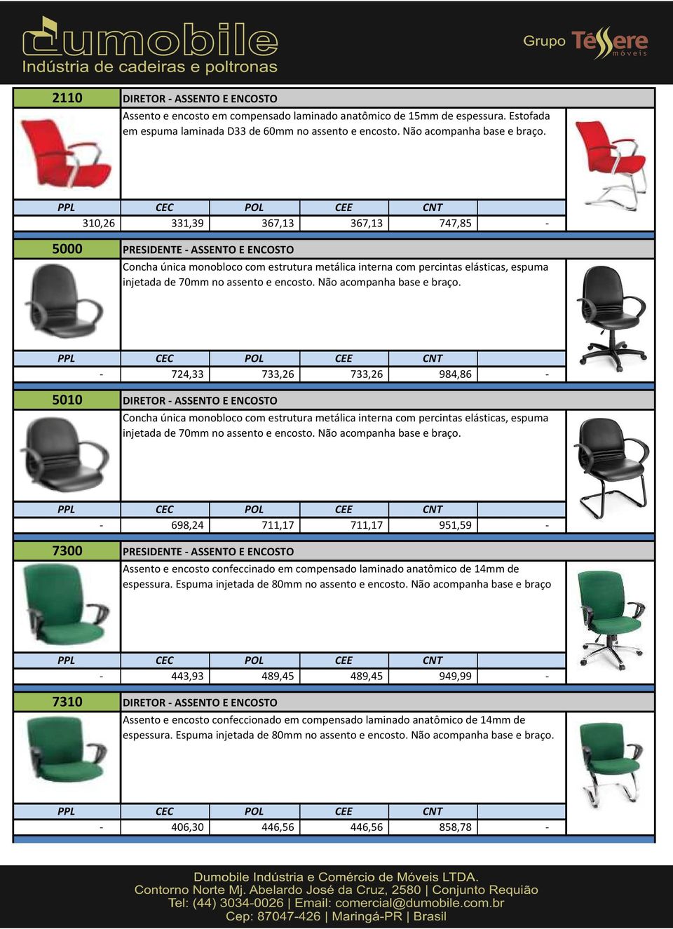 Não acompanha base e braço.