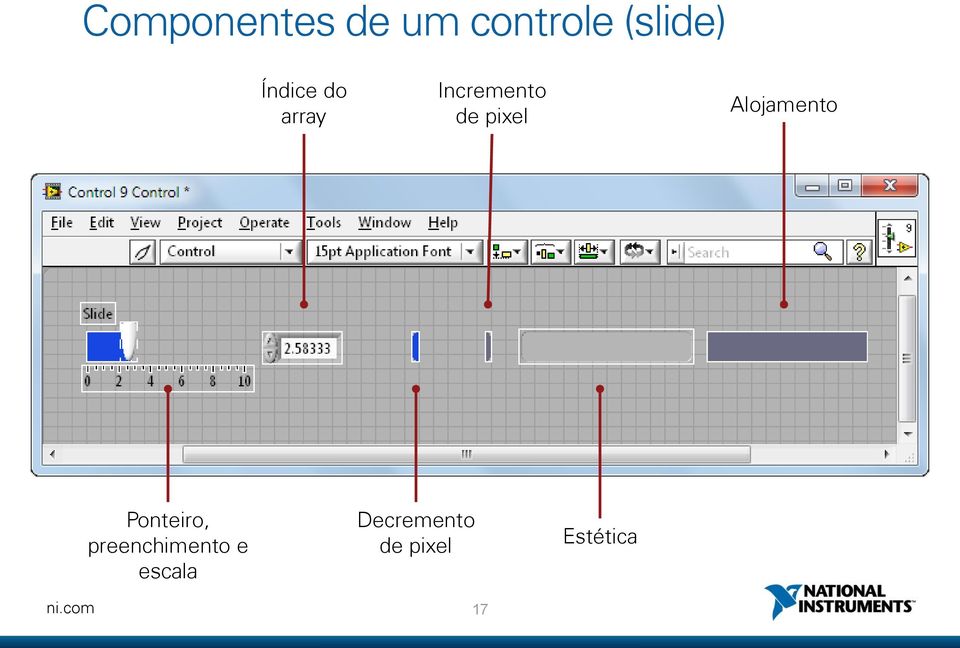 Alojamento Ponteiro, preenchimento e