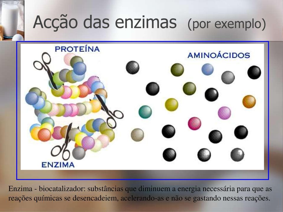 energia necessária para que as reações químicas