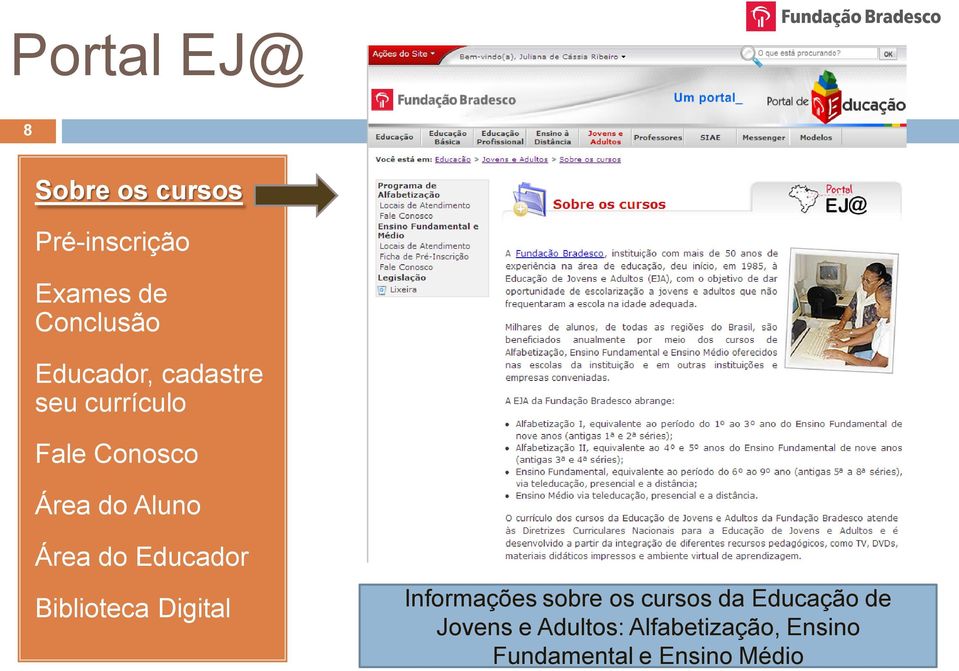 Educador Biblioteca Digital Informações sobre os cursos da