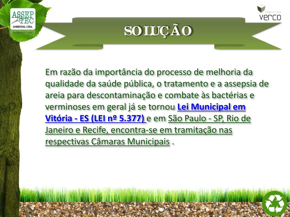 verminoses em geral já se tornou Lei Municipal em Vitória - ES (LEI nº 5.