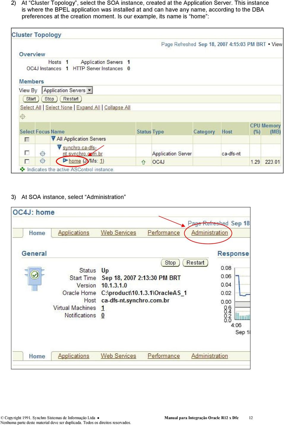 the DBA preferences at the creation moment.