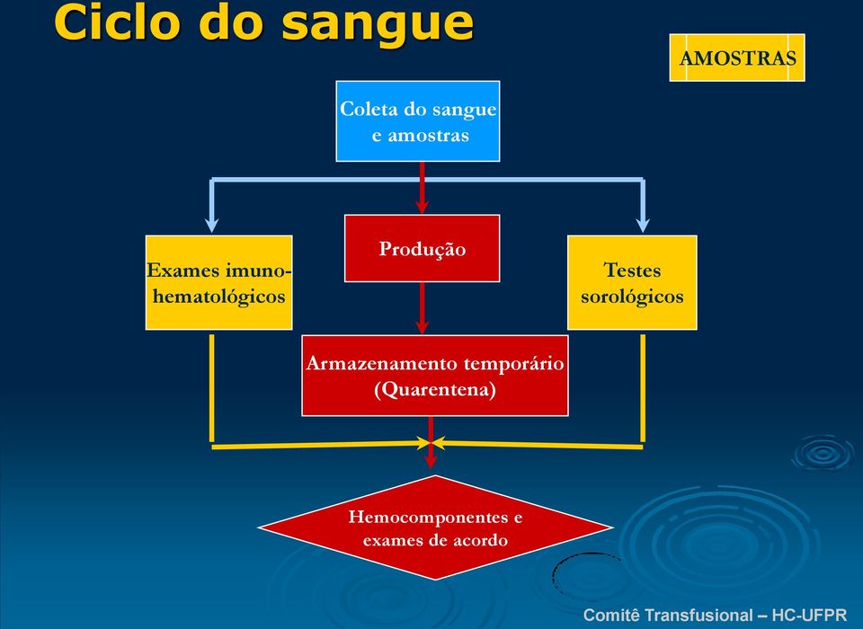 sorológicos Armazenamento temporário (Quarentena)