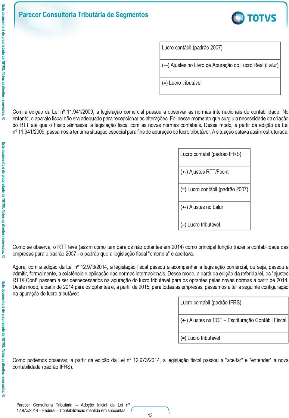 Foi nesse momento que surgiu a necessidade da criação do RTT até que o Fisco alinhasse a legislação fiscal com as novas normas contábeis. Desse modo, a partir da edição da Lei nº 11.