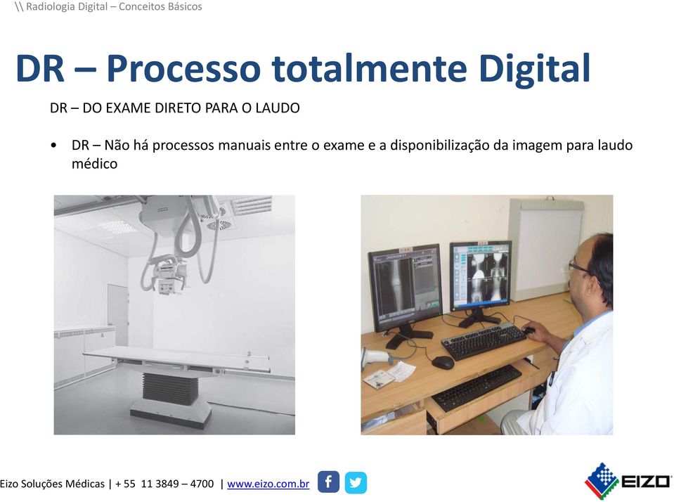 processos manuais entre o exame e a