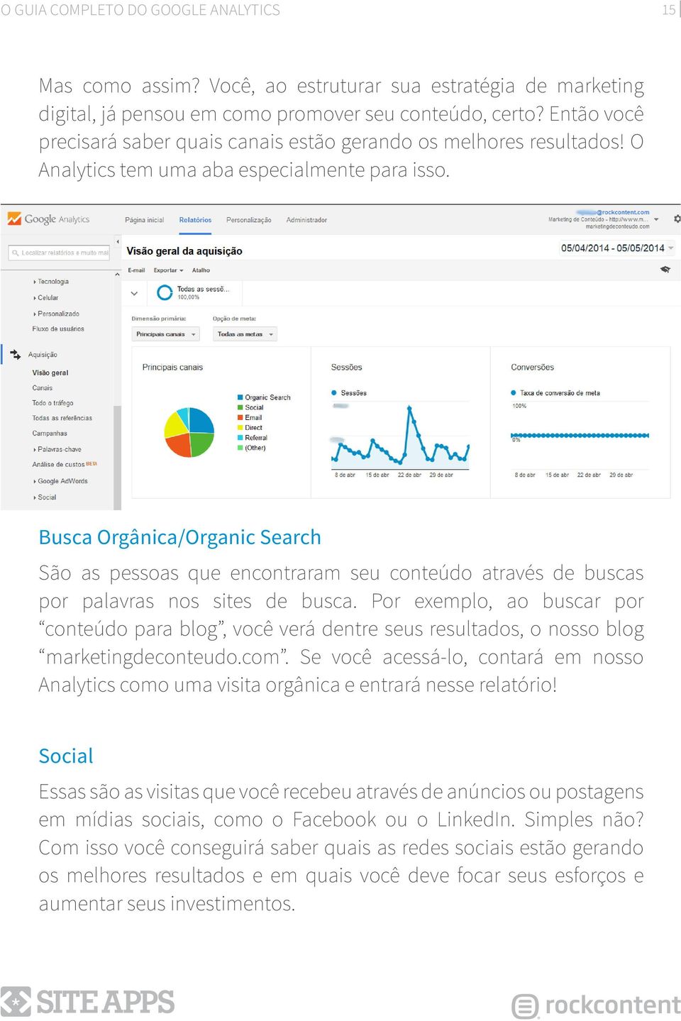 Busca Orgânica/Organic Search São as pessoas que encontraram seu conteúdo através de buscas por palavras nos sites de busca.