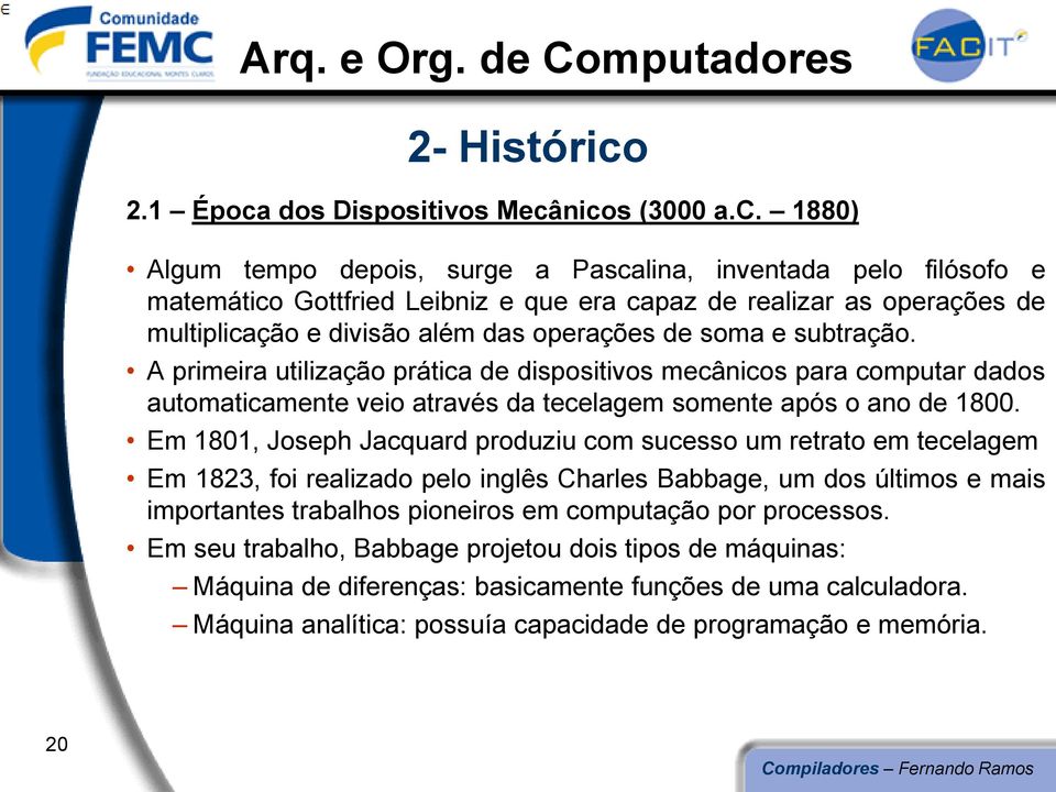 dos Dispositivos Mecâ